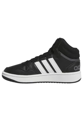 adidas Hoops Mid Shoes - Stylische Sneakers für Alltag und Sport - Sneaker mit regulärer Passform, gepolstertem Schaft und dämpfender Zwischensohle für hohen Tragekomfort und sportlichen Look.