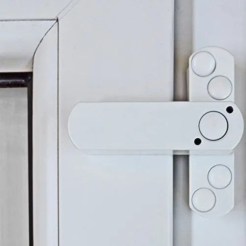 Bever Stuco Safe Fenstersicherung 1-flügelig Weiß - 4 Stück - Fenstersicherungen für einflüglige Fenster, erschweren das Aufhebeln erheblich. Mit gleichschliessenden Schlössern und Drahtschlüssel, ideal für mehr Sicherheit im Zuhause.