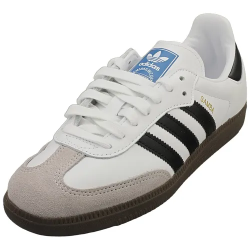 adidas Samba OG Herren Gymnastikschuhe - Weiß (Ftwbla/Negbás/Gracla 000), 42 EU - Herren-Sneaker mit zeitlosem Design und optimalem Tragekomfort, ideal für Sport und Freizeit.