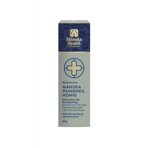 MANUKA HEALTH Wundheilhonig Tube 30 g - Brotaufstriche, natürlicher Honig zur Wundheilung mit antibakteriellen Eigenschaften für schnellere Regeneration.