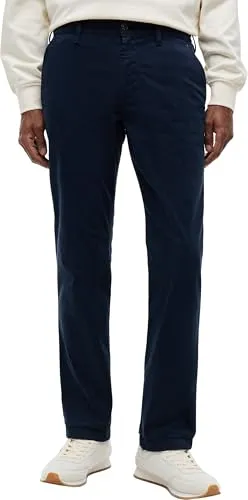 Chinohose TOMMY JEANS "SCANTON" für Herren, Gr. 38, schwarz night navy - Entdecken Sie die vielseitige Herren-Chinohose von Tommy Jeans. Slim Fit und aus strapazierfähigem Twill gefertigt, bietet sie optimalen Tragekomfort und Langlebigkeit für jeden Anlass.