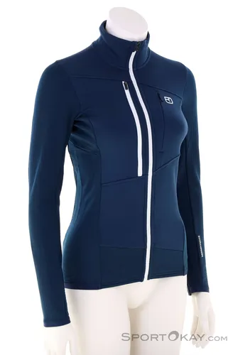 Ortovox Fleece Grid Jacket Women - Vielseitige Fleecejacke für Damen - Fleecejacke für Damen mit Merino Fleece Grid Material für optimale Wärme und Atmungsaktivität. Ideal für alpine Abenteuer mit rucksackkompatiblen Taschen und hervorragender Bewegungsfreiheit.