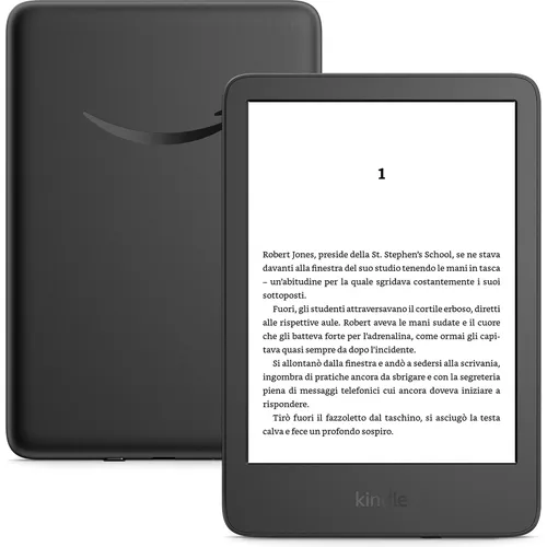 Kindle 16 GB - Black (Ad-Supported) - E--Book-Reader der 11. Generation mit 16 GB Speicher, ideal für stundenlanges Lesen dank Touchscreen und Wi-Fi, perfekt für Buchliebhaber.