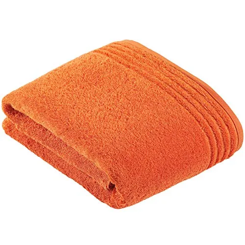 Vossen Handtücher Vienna Style Supersoft Fiesta - 2600 Badetuch 100x150 cm - Gästehandtücher in puristischem Design mit Streifen-Bordüre. Hergestellt aus 100% Supersoft Baumwolle, pflegeleicht und trocknergeeignet für höchsten Komfort.