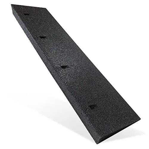TOPRUBBER ® Bordsteinrampe 1000x250x70 Bordstein Auffahrrampe aus Gummigranulat