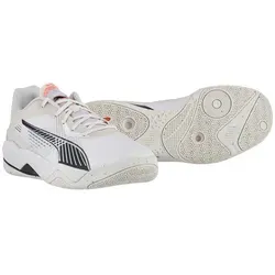 Puma Hallen-Indoorschuhe Eliminate Power Nitro II RE beige Herren, Größe Euro (US): 46 (12) - Erlebe optimale Performance mit den Puma Hallen-Indoorschuhen Eliminate Power Nitro II. Dank innovativer PWRPLATE-Technologie und NITROFOAM bieten sie Stabilität und Dämpfung für dein Spiel. Stylisches Design für den sportlichen Look.