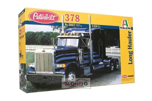 Italeri 3857 Peterbilt 378 Long Hauler Modellbausatz 1:24 - Detailgetreuer LKW-Modellbausatz im Maßstab 1:24, ideal für Modellbau-Enthusiasten und Sammler, die den klassischen Peterbilt Truck lieben.