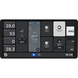 Shelly Wall Display X2i Silver – Unterputz WLAN Monitor - Elegantes Unterputz-Wall Display X2i in Silber. Ideal für die smarte Steuerung von Geräten. Kompakt und benutzerfreundlich für jeden Raum.