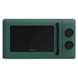 Cecotec Mechanische Mikrowelle 20L Proclean 3010 Grün - Mikrowelle mit 20L, 700W und 6 Leistungsstufen. Ideal für große Rezepte, mit Timer bis 30 Minuten und Innenbeleuchtung für optimale Kontrolle.