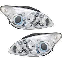 TYC Scheinwerfer Set für Hyundai i30 FD 07-09 - Frontscheinwerfer Set, 2-teilig für Hyundai i30, mit H1/H7 Leuchtmitteln und elektrischer Leuchtweitenregulierung, ideal für optimale Sicht im Dunkeln.