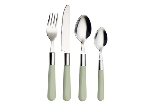 ECHTWERK Besteck-Set Bistro 16tlg. für 4 Personen - Das 16-teilige Bistro Besteckset vereint modernes Design und Funktionalität. Ideal für Picknicks, Dinner oder Gartenpartys. Die bunten Kunststoffgriffe bringen Farbe auf den Tisch und sind perfekt für junge Haushalte.