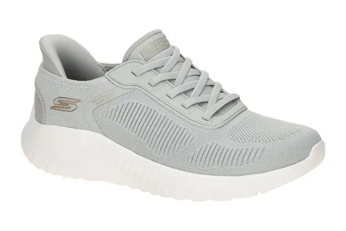 SKECHERS PERFORMANCE BOBS SQUAD CHAOS - CURRENT MUSE Slip-On Sneaker grau 38 EU - Sneaker in Größe 38, grau, mit bequemer Slip-On Konstruktion für einfaches An- und Ausziehen und optimalen Tragekomfort.