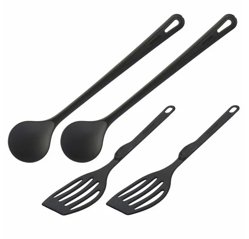 WESTMARK Pfannenwender 4-tlg, je 2 Pfannenwender und Rührlöffel, Gentle und Flonal