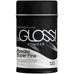 beGLOSS Gleitgel Latex Anziehhilfe Talkum Powder für Latexkleidung 120 g