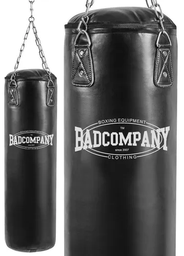 Bad Company Boxsack – Robuster Punchingsack - Hochwertiger Boxsack aus strapazierfähigem Vinyl für intensives Training. Inkl. stabiler Stahlkette zur einfachen Befestigung. Ideal für Fitness und Kampfsport im Homegym oder Studio.
