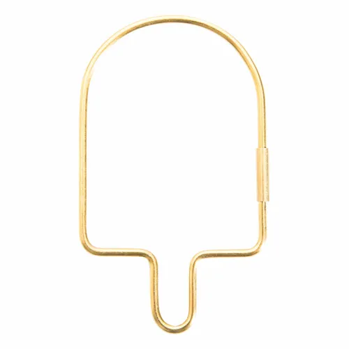 Donkey Products Hello Yummy Schlüsselanhänger Schlüssel Anhänger Gold L 9.7 cm