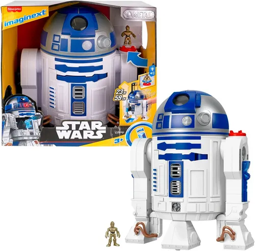 Fisher-Price Imaginext STAR WARS R2-D2 - interaktives Spielzeug ca. 44 cm, mit Lichtern und Geräuschen, fördert kreatives Rollenspiel für Kinder ab 3 Jahren