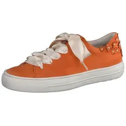 Paul Green Sneaker 5307-055, Damen, Orange, EU 4,5/37,5 aus Rauleder - Stylische Damen Sneaker aus hochwertigem Rauleder mit bequemem Leder-Innenfutter und Frottee für einen angenehmen Tragekomfort. Ideal für lässige Outfits!