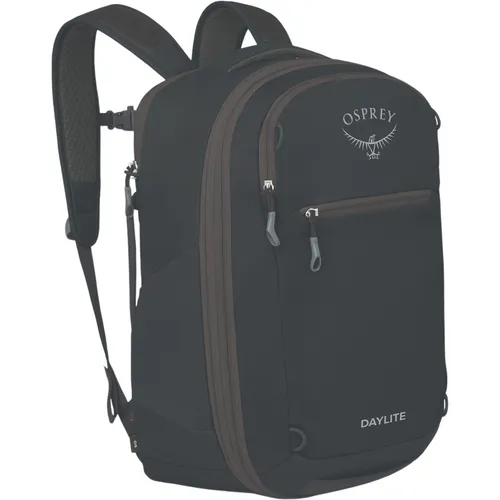Daylite Expandable Travel Pack 26+6 - Schwarzer Rucksack für Reisen - Transport Rucksack, erweiterbar auf 32 Liter, ideal für Handgepäck bei den meisten Fluggesellschaften, aus robustem Polyester gefertigt.