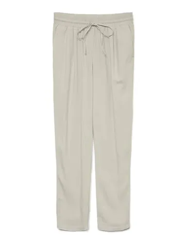 VERO MODA Damen Legere Leinen Stoffhose - Damen-Hosen, legere Ankle Pants aus leichtem Leinen für ein lässiges und stilvolles Outfit im Alltag, ideal kombinierbar mit Sneakers.