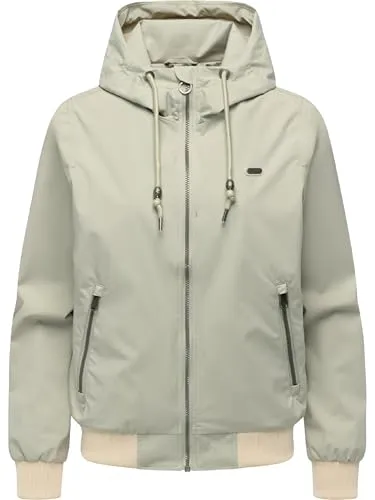 Ragwear Damen Übergangsjacke Nuggeta Summer YOUMODO Dusty Olive Gr. M - Leichte, atmungsaktive Jacke im lässigen Bomberstil. Ideal für wechselhaftes Wetter mit wasserabweisendem Material und praktischen Reißverschlusstaschen. Perfekt für aktive Tage und entspannte Freizeitlooks.