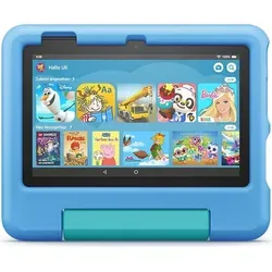 Amazon Fire 7 Kids Edition (2022) 16GB blau - kinderfreundliches Tablet mit robustem Design und umfangreicher Kindersicherung
