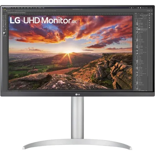 LG 27UP850K-W Monitor - 27-Zoll UHD 4K IPS-Monitor für Arbeit und Gaming, mit ergonomischem Design und USB Type-C Anschluss für einfachen Zugriff und maximalen Komfort.
