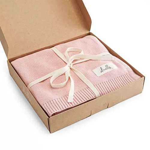 Livella Babydecke aus 100% Bio-Baumwolle - Premium Strickdecke für empfindliche Babyhaut - Kuscheldecken aus 100% Bio-Baumwolle, hypoallergen und Oeko-TEX Standard 100 zertifiziert, ideal für zarte Babyhaut, atmungsaktiv und warm.