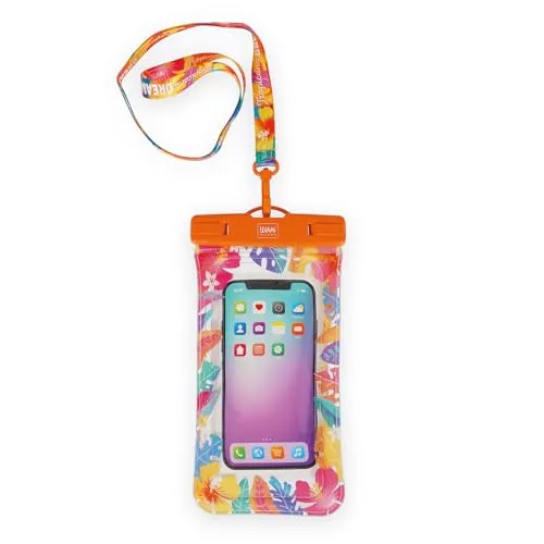 Legami – wasserdichte Handytasche, schwimmfähig für Smartphones, wasserdichte Hülle, hermetischer Verschluss, Touchscreen, Unterwasserhülle für Bildschirme bis max. 6,5", 11,5 x 2,2 x 1,5 cm