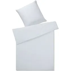 Elegante Breezee 7038 Bettwäsche, 240 x 220 + 2 x 80 x 80 cm Silber - Hochwertige Halbleinen Bettwäsche Breezee 7038, ideal für anspruchsvolle Kunden, mit innovativem Design und 40 Jahren Erfahrung in der Bettwäsche-Konfektion.