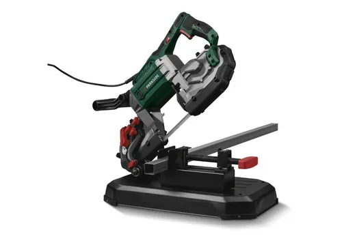 PARKSIDE® Metallbandsäge PMB 1100 B2 - Bandsäge mit leistungsstarkem 1100-Watt-Motor, präzises Schneiden von Metallrohren und -profilen, flexibel einsetzbar mit Untergestell oder handgeführt.