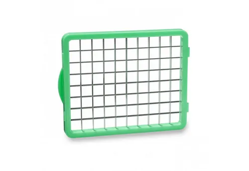 Genius Nicer Dicer Chef Messereinsatz 12x12 mm - Gemüseschneider mit ultra-scharfen Edelstahl-Klingen für präzises Schneiden von Obst und Gemüse in mittlere Würfel. Perfekt für gesunde und kreative Küche!