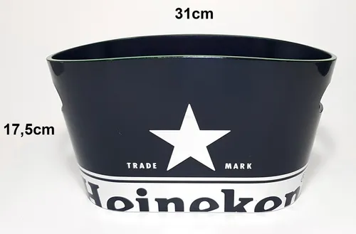 Mixcompany Heineken Flaschenkühler Eisbox Eiskübel - Praktischer Flaschenkühler für gesellige Abende, hält Getränke kühl und ist ideal für Partys oder Grillfeste.