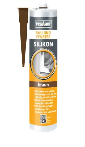 Primaster Bau und Fenster Silikon braun 310 ml  Bausilikon
