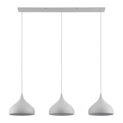 Lindby Pendelleuchte Elamira – Moderne 3-flammige Deckenlampe in Weiß - Hochwertige Pendelleuchte für Wohnzimmer, Esszimmer und mehr. Schaffen Sie mit dieser stilvollen Lampe eine gemütliche Wohlfühlatmosphäre in jedem Raum.