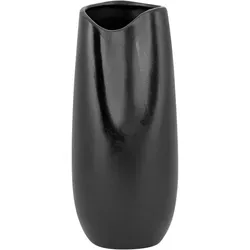 Beliani Dekovase, Schwarz, Stein, Mode, 32 cm, Dekoration, Vasen, Keramikvasen