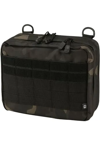 Brandit Molle Operator Pouch dark_camo Gr. OS - Universelle Gürteltasche aus robustem 600DEN Polyester, ideal für Beruf, Freizeit und Sport. Mit 4 PALS-Befestigungsschlaufen und 2 großen Hauptfächern für optimale Organisation.