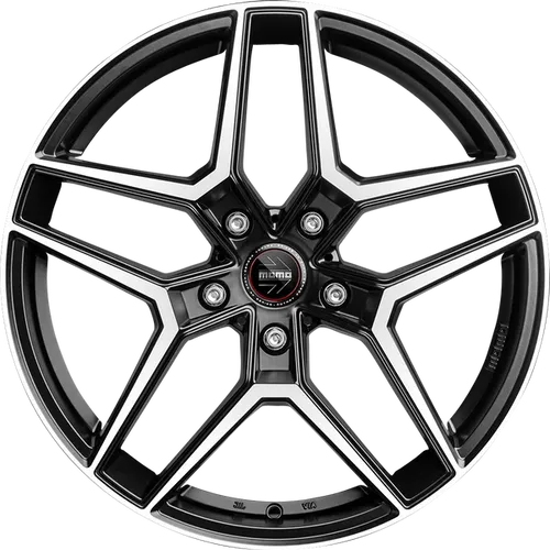 Momo RF06 Alufelgen 20 Zoll - schwarz matt poliert - Felgen in 9.5x20 Zoll mit Doppelspeichen-Design, ideal für eine sportliche Optik. Hohe Qualität aus Aluminium, perfekte Passform dank ET40 und Lochkreis 5x120.