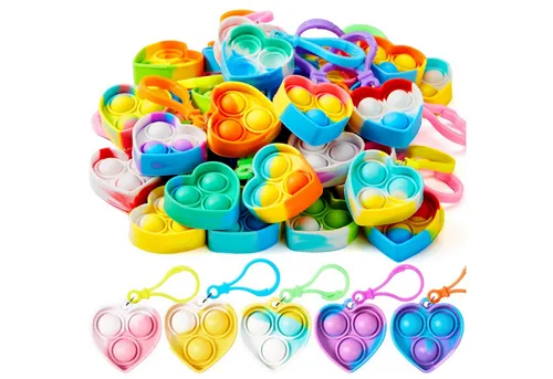 JOYIN Schlüsselanhänger Set JOYIN 30 Stück(Rund) Mitgebsel Kindergeburtstag Mini-Fidget-Spielzeug (30-tlg)
