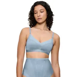 Triumph Bügelloser BH Shape Smart in Grau - Größe 2 - Bügelloser BH mit vorgeformten Cups aus elastischem Microtouch-Material. Ideal für einen angenehmen Tragekomfort und eine sanfte Formung. Pflegeleicht und modisch für jeden Tag.