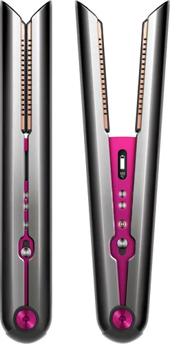 Dyson Corrale Akku-Haarglätter nickel-fuchsia - Glätteisen mit innovativem Akkubetrieb, bietet kabellose Freiheit und präzise Temperaturkontrolle für glänzendes Haar.