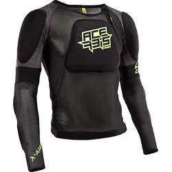 Acerbis X-Air Protektorenjacke Level-2 - Schwarz/Neon-Gelb - L/XL - Protektorenjacke für optimalen Schutz beim Sport, mit atmungsaktivem Meshgewebe und EN 1621-2 Level-2 Rückenprotektor für höchste Sicherheit.