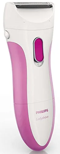 Philips Ladyshave Wet & Dry HP6341/00 - Elektrorasierer für Damen, kabellos und für die Anwendung auf nasser oder trockener Haut geeignet, ideal für Achseln, Beine und Bikinizone.