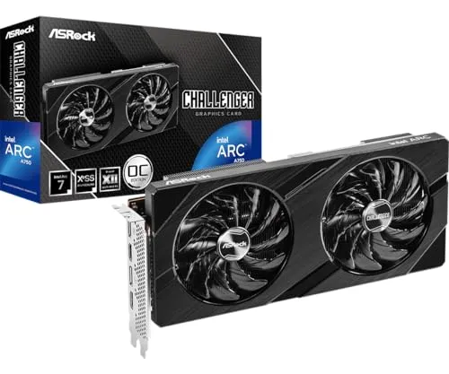 ASRock Intel Arc A750 Challenger D 8GB OC Grafikkarte - Leistungsstark mit 8GB GDDR6 und optimaler Kühlung für Gaming und kreative Anwendungen