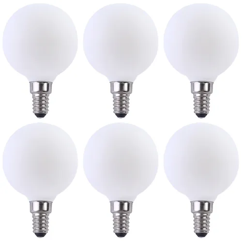 LED Filament Leuchtmittel Globe G60 2W E14 warmweiß - Energieeffizientes LED Filament Leuchtmittel Globe G60 mit 2W und 170lm in warmweiß (2700K). Ideal für stimmungsvolle Beleuchtung in jedem Raum. Hohe Lebensdauer von 15.000 Stunden.
