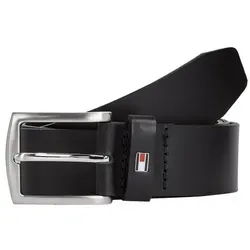 Tommy Hilfiger Herren Gürtel New Denton 3,5 cm - Herren-Gürtel aus 100% hochwertigem Leder mit quadratischer Dornschließe, ideal für eleganten Stil und hohen Tragekomfort.
