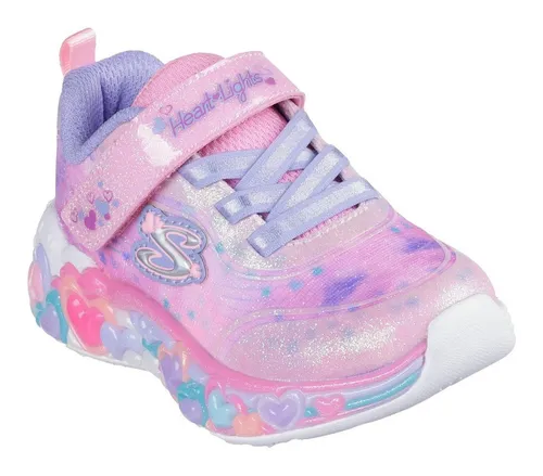Skechers Eternal Heart Lights 302696N-LPMT Kinder - Sneaker mit leuchtenden Herzen, aus hochwertigem Textil in Rosa – perfekt für kleine Fashionistas!