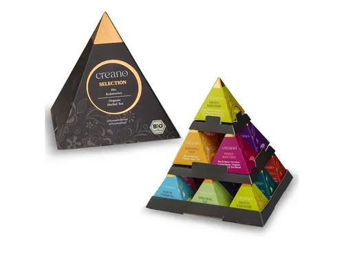 Creano Tee Creano Premium Bio Kräutertee Geschenkset „PYRAMIDE“ - 35g, 1 x 1 St.