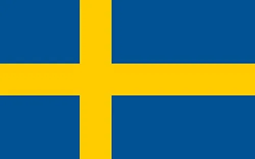 Werbetechnik Sotirios Papoutsis 2X Auto Aufkleber SCHWEDEN - Flagge 2X Car Sticker Fahne (ca. 8x5 cm)