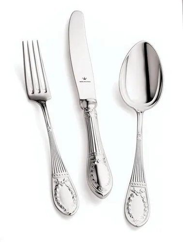 WILKENS 30-tlg. Besteck Set Straßburger Empire - Hochwertiges Besteckset mit 30 Teilen, aus 180g Royal Versilberung, ideal für festliche Anlässe und elegantes Dinner.